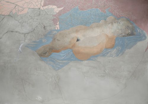 JORGE CASTILLO, "La cama blanca", 2002-2005, Acrílico sobre