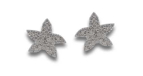 PENDIENTES ESTRELLA DE ORO CON DIAMANTES