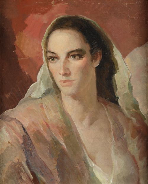 JULIO MOISÉS  FERNÁNDEZ DE VIL, "La mujer del pañuelo blanc