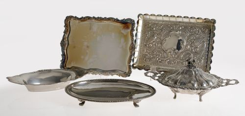 Lote de plata contrastada, España, S.XX