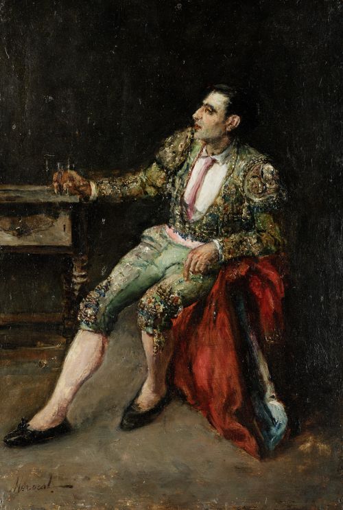 ARMANDO MENOCAL, "Torero", Óleo sobre tabla