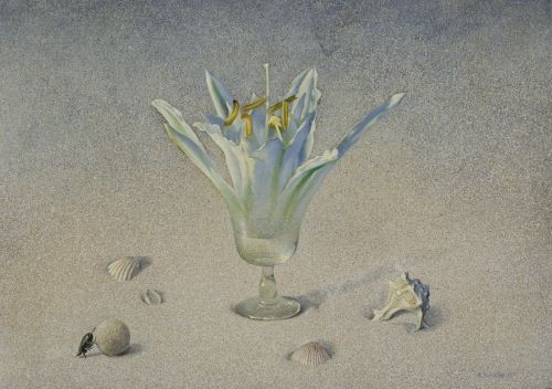 ALBERTO DONAIRE, "Copa flor I", 2026, Óleo sobre lienzo