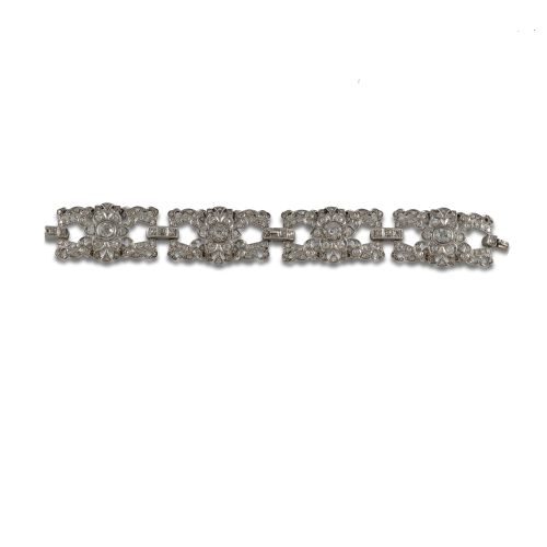 PULSERA DE PLATINO Y DIAMANTES