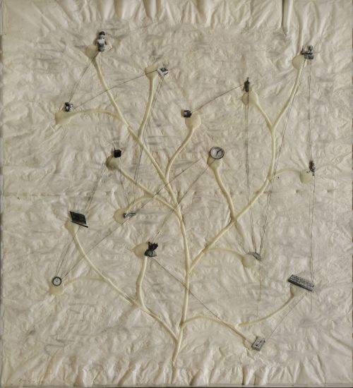 JAUME PLENSA SUÑÉ, "Etude d´un itineraire nº5", 1992, Acríl