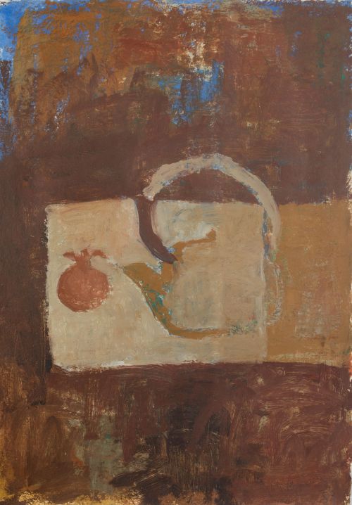 MERCEDES LAGUENS, "Sin título", 1989, Óleo sobre papel