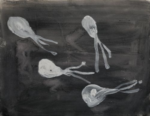 SANTI MOIX SALA, "Sin título", 1992, Técnica mixta sobre pa