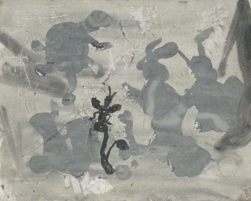 SANTI MOIX SALA, "Sin título", 1992, Técnica mixta sobre pa