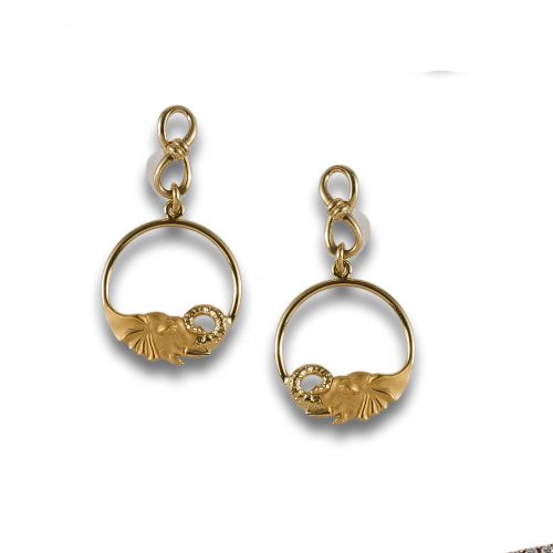 PENDIENTES CARRERA Y CARRERA DE AROS EN ORO