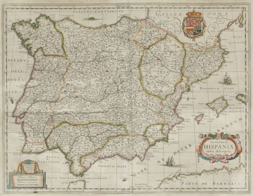 WILLEM JANSZOON  BLAEU, "Regnorum Hispaniae. Nova Descripti