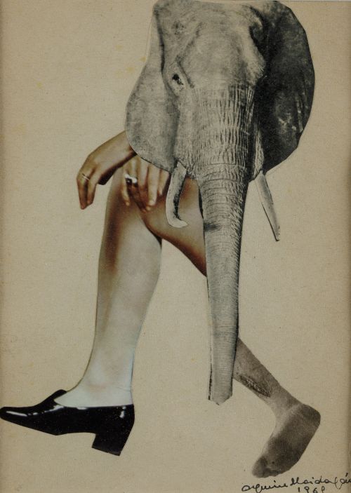 BLANCA AGUIRRE MAIDAGAN, "Sin título", 1969, Collage sobre