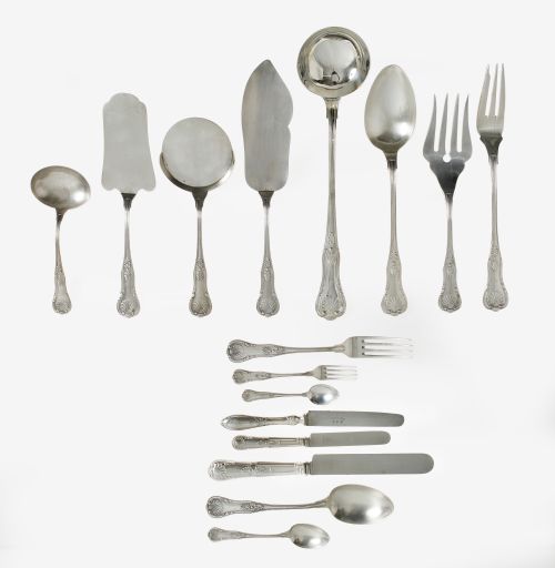 Cubertería de plata española ley 916, S. XX
