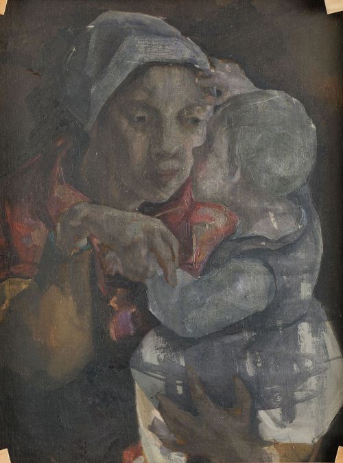 MARÍA BLANCHARD, "Niña de la manzana", c.1926, Óleo sobre l