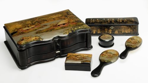 Caja de laca, Cantón, pps.S.XX