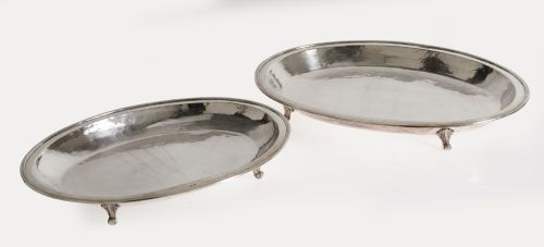 Dos fuentes de plata contrastada, ley 925, S.XX