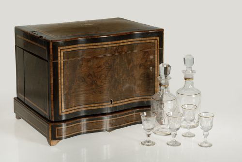 Caja licorera Napoleón III, Paul Sormani, París, S.XIX