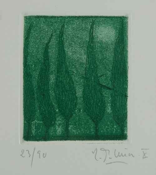 VARIOS AUTORES, "Sin título", Nueve grabados