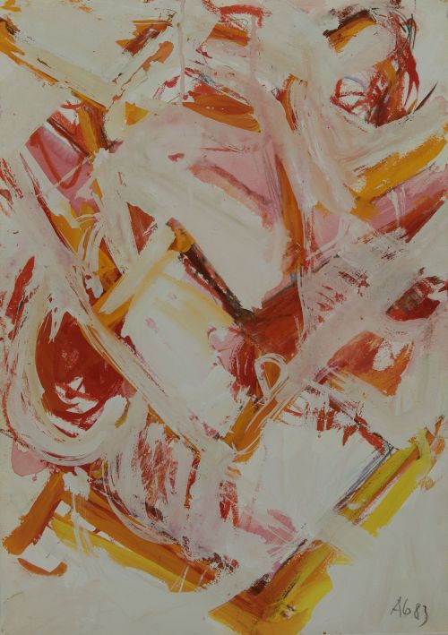 ARTURO GUERRERO BENITO, "Sin título", 1983, Pareja de técni