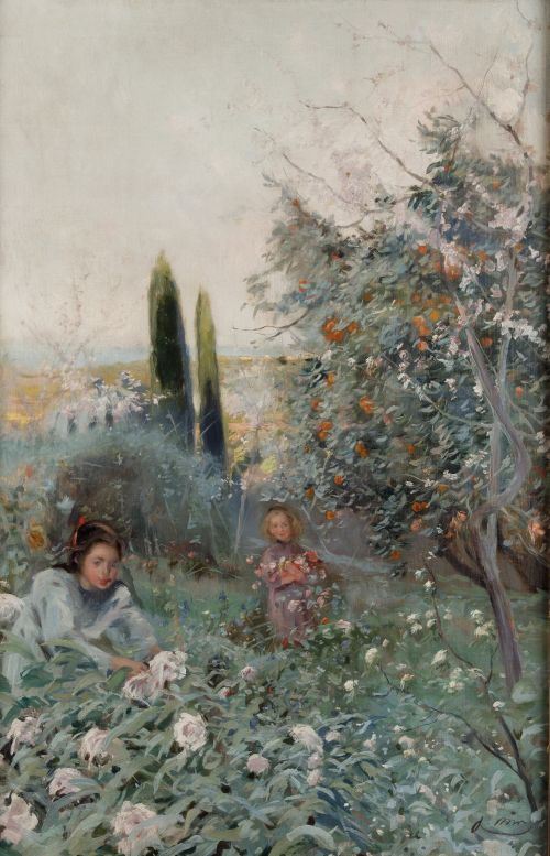 JOAQUÍN MIR TRINXET, "Las cuatro estaciones: Primavera", Ól