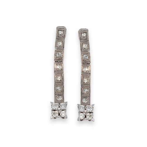 PENDIENTES DE ORO Y DIAMANTES