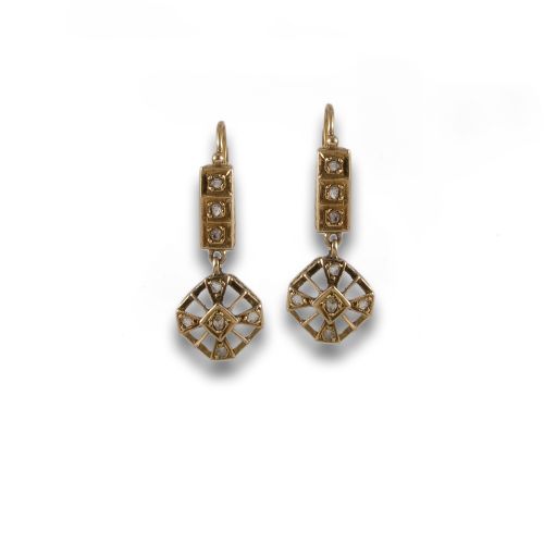 PENDIENTES ANTIGUOS DE ORO