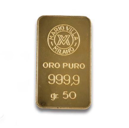 LINGOTE DE ORO PURO DE 50G.