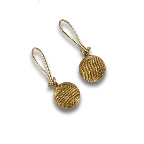 PENDIENTES DE ORO MATIZADO