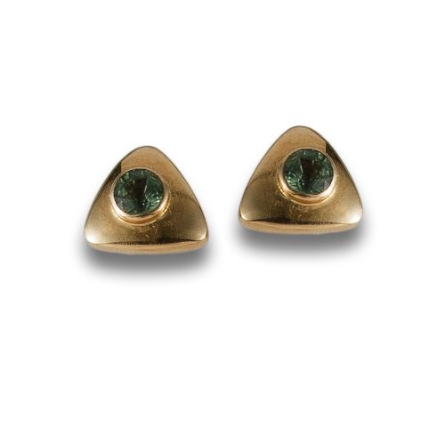 PENDIENTES DE ORO Y ZAFIROS