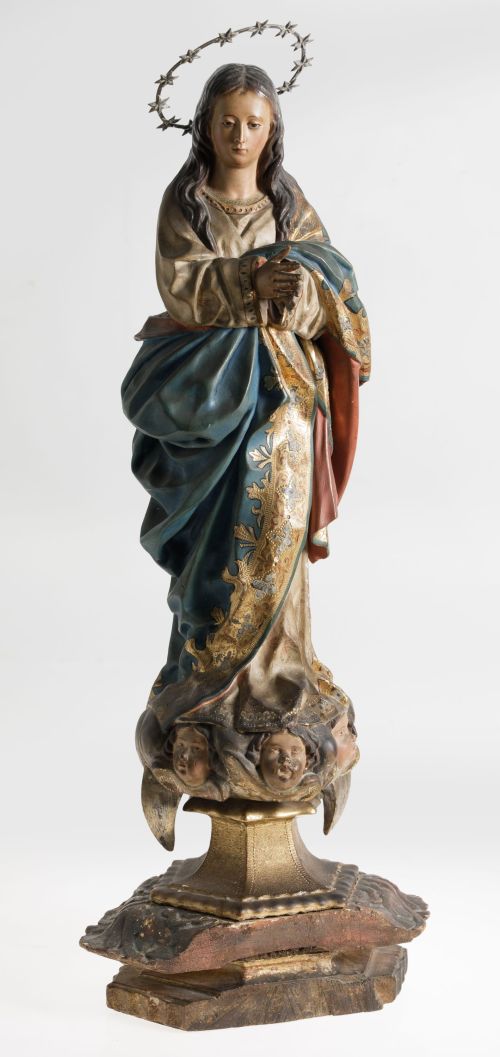 ESCUELA ANDALUZA, "Inmaculada Concepción", Escultura de ma