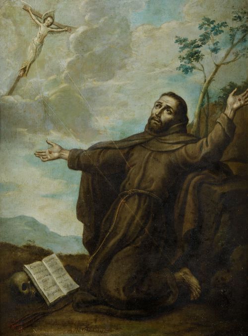 NICOLÁS ENRÍQUEZ, "San Francisco de Asís recibe los estígma