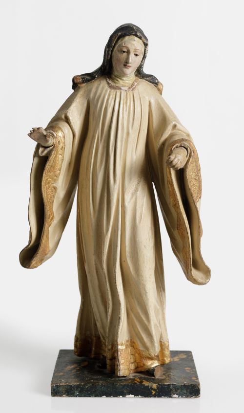ESCUELA ESPAÑOLA S. XVIII, "Santa Escolástica", Escultura d