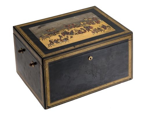 Caja de te para la exportación, Cantón, S. XIX