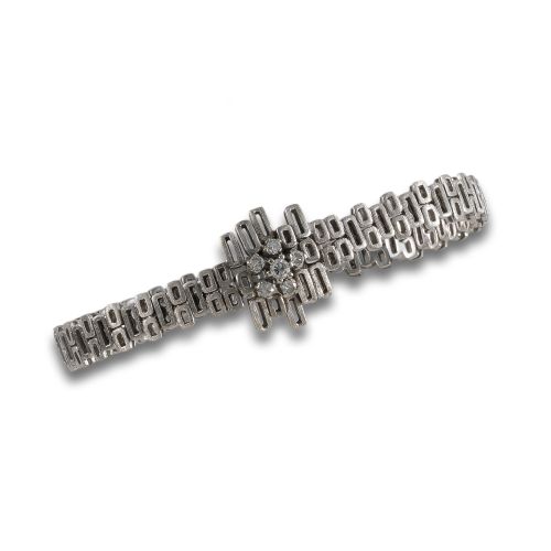 BRAZALETE DE ORO BLANCO CON DIAMANTES