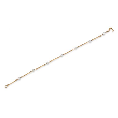 PULSERA DE ORO Y PERLAS CULTIVADAS