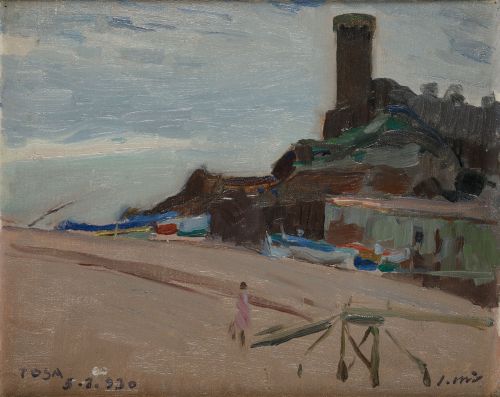 JOAQUÍN MIR TRINXET, “Tosa de mar”, 1930, Óleo sobre lienzo
