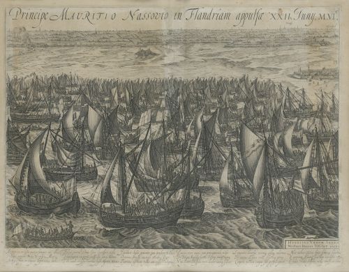 NICOLAES VISSCHER I, "Principe Mauritio Nassovio in Flandri