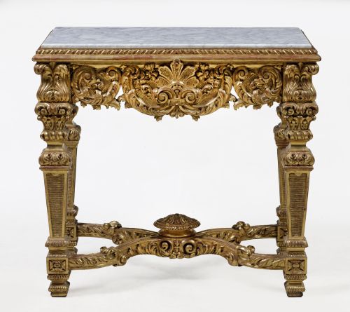 Mesa de centro estilo Luis XIV, S. XX
