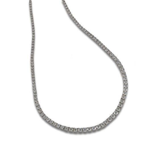 GARGANTILLA RIVIERE DE ORO Y DIAMANTES