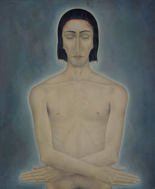 MARTÍN RIGO, "Cristo", 1976, Óleo sobre lienzo