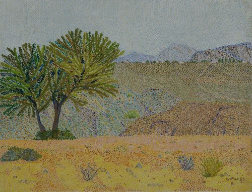 PILAR GOTOR DÍAZ, "Mojácar", 1983, Óleo sobre lienzo