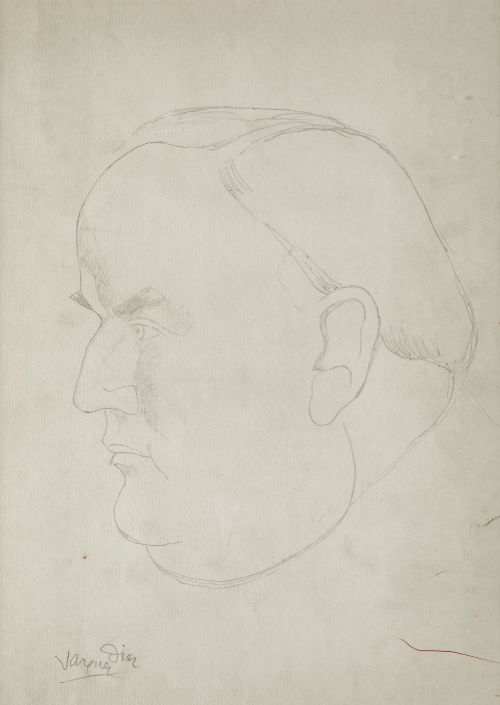 DANIEL VÁZQUEZ DÍAZ, "Retrato de Walter Strike", h.1948, Lá