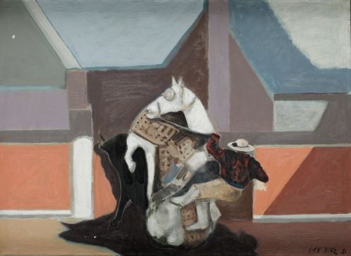 JOSE DIAZ, "Torero", 1981, Óleo sobre lienzo