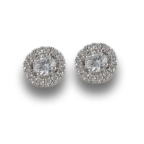PENDIENTES DORMILONAS DE ORO Y DIAMANTES