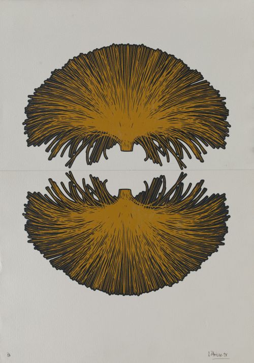 LUIS  PANIEGO, "Medusas", 1998, Serigrafía sobre papel