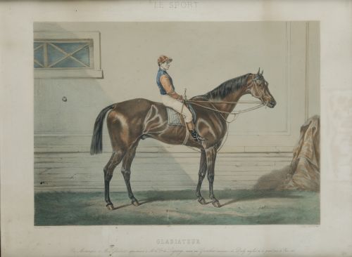 OLIVIER PICHAT, "Le sport. Gladiateur", Litografía sobre pa