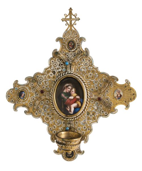Benditera de mesa o de colgar, posiblemente Francia, c.1900