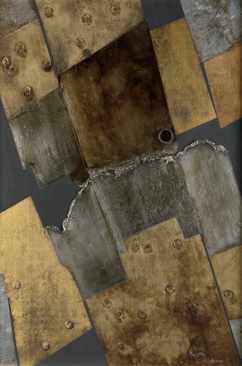 VIVIANE BRICKMANNE, "Becerro de oro", 1991, Técnica mixta s