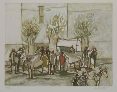 AGUSTÍN REDONDELA, "Sin título", Aguafuerte sobre papel