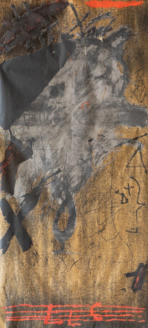 ANTONI TÀPIES, "Als Mestres de Catalunya”, 1974 , Serigrafí