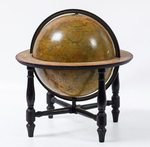 Globo terráqueo de mesa, Inglaterra, 1807