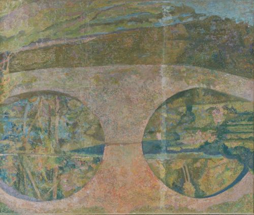 RICARDO TOJA LANDALUCE, "El puente del convento", Óleo sobr